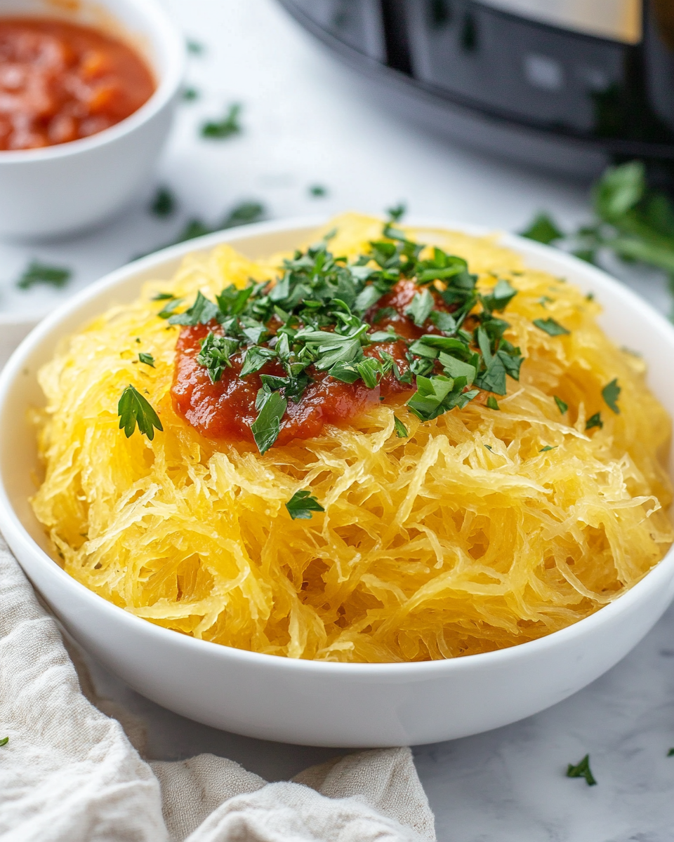 Two halves of spaghetti squash with seeds removed, brushed with olive oil, and ready to be seasoned.